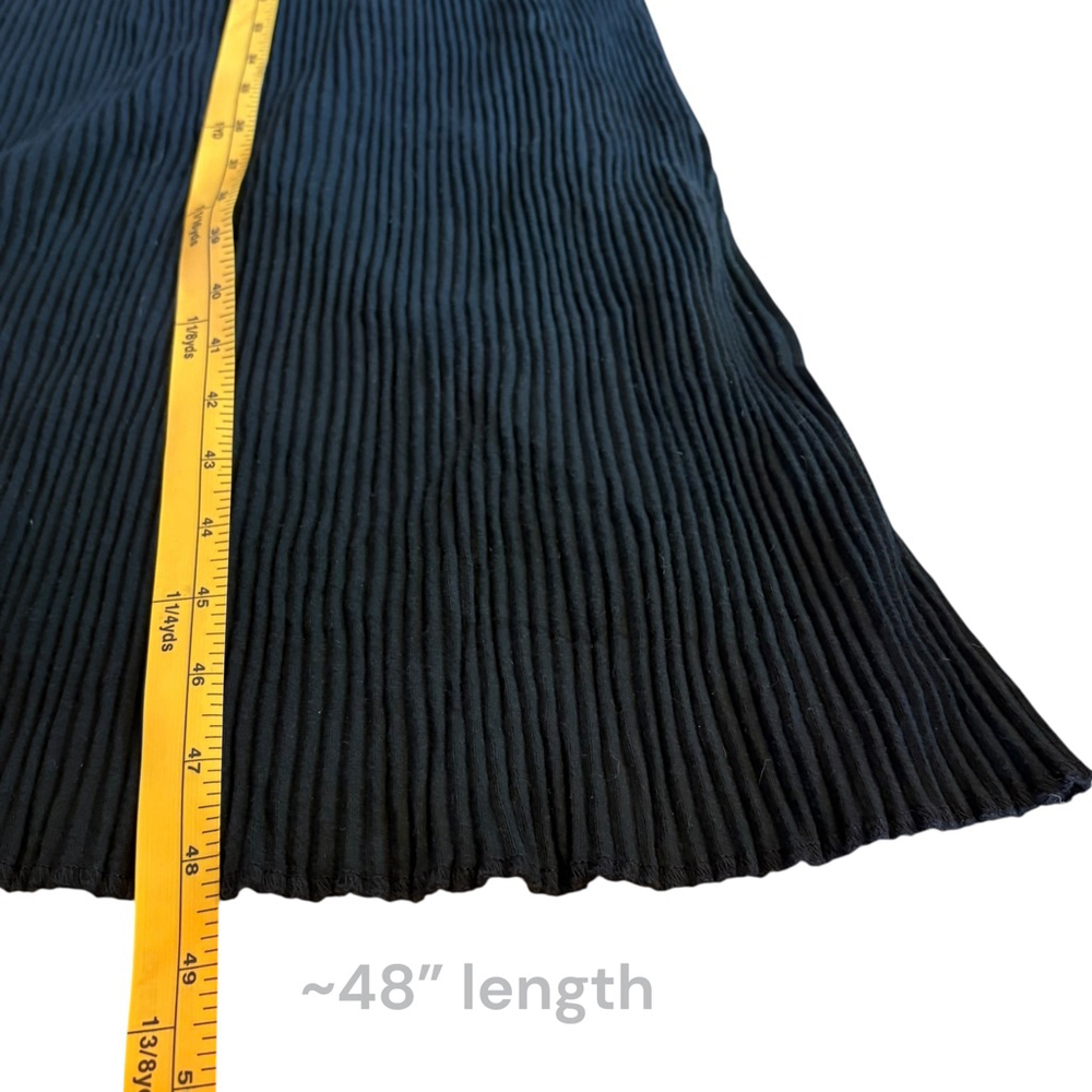 Michelle St. John Cotton Ribbed Mock Neck Lagan Look MIDI Dress, One Size - Picture 11 of 15